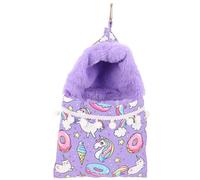 COOPHYA Warm Small Pet Hammock Bed for Hamsters and Guinea Pigs, Canvas Hanging Cozy Resting Place Suitable for Cold Weather and Pet's Living Space with Convenient Design