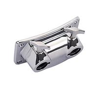 COOPHYA Wc80 Metal Drum Connector Tom Cymbal Base Clamp Silver Lightweight Secure Hold Mounting Hardware for Drum Set Kit Parts