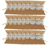 COOPHYA Wedding Party Favor Boxes Attractive Look with Rope Handle 100pcs Kraft Paper Candy Boxes Sturdy and Not Easy to Break, for Holding Chocolates and Small Presents at Weddings