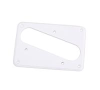 COOPHYA White Single Layer Guitar Pickup Cover Flat Base Humbucker Mounting Ring Compatible Electric Guitars