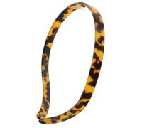COOPHYA Wide Acetate Tortoise Shell Headband for Women Korean Style Fashion Hairband with Flexible Stylish Leopard Print Hair Accessory for Parties Concerts Daily Wear