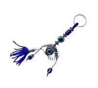 COOPHYA with Islamic Style Detail Decoration Lightweight Alloy Material Evil Eye Keychain Pendant for Wall Hanging Ornament and Mosque Decorations