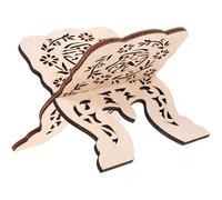 COOPHYA Wooden Book Stand Reading Holder Decorative Bible Quran Book Rack Tablet Support Desk Display Shelf for Eid Ramadan Prayer and Home Office Use