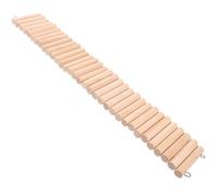 COOPHYA Wooden Climbing Ladder for Small Pets and Gerbils, Lightweight Beige Hamster Ladder Enhancing Pet's Well-being, Cage Accessory for Climbing and Resting