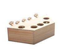 COOPHYA Wooden Interactive Cat Training with Puzzle Maze for Hunting Exercise and Teasing Whack Mouse Design to Stimulate Natural Prey Instincts and Enhance Cat Engagement
