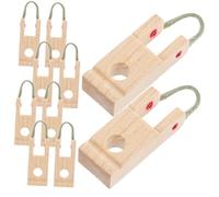 COOPHYA Wooden Piano Line Shaft Bracket 10pcs Piano Tuning Tools Replacement Wood Accessories Suitable for Keyboard Damper Flange