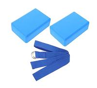 COOPHYA Yoga Fitness Kit with Resistance Bands Yoga Bricks Stretch Strap for Flexibility Strength Training Relaxation Home Gym
