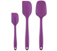 Cooptop Silicone Spatula Set - Rubber Spatula - 600°F Heat Resistant Baking Spoon & Spatulas(Purple)