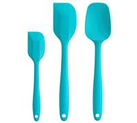 Cooptop Silicone Spatula Set - Rubber Spatula - 600°F Heat Resistant Baking Spoon & Spatulas(Teal Blue)