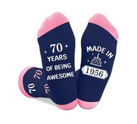 Coopyin 70th Birthday Gifts for Women Men Funny 70 Year Old Birthday Accessories Party Decorations Socks for Grandma Mum Friend Sister Wife Christmas Stocking Stuffers Best Gift