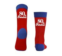 Coopyin 80th Birthday Gifts for Women Men Fabulous 80 Year Old Birthday Accessories Party Decorations Socks for Grandad Grandma Mum Dad Friend Sister Wife Husband Christmas Stocking Stuffers Best Gift