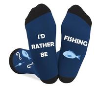 Coopyin Fathers Day Fishing Gifts for Men and Boys Christmas Birthday Stocking Stuffers Valentines Thanksgiving Funny Fish Themed Socks Accessories for Fishing Lovers Dad Grandad Husband