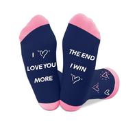 Coopyin Valentines Day Gifts for Her Christmas Mothers Day Stocking Stuffers Anniversary Birthday Long Distance Relationship Romantic I Love You More Gifts Cozy Socks for Girlfriend Wife Couples