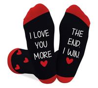 Coopyin Valentines Day Gifts for Him and Her Christmas Birthday Stocking Stuffers Anniversary Fathers Day Mothers Day Romantic I Love You More Gifts Funny Socks for Boyfriend Girlfriend Husband Wife