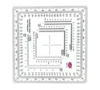 Coordinate grid reader, protractor, coordinate scale map reading and land navigation