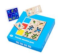 Coordinating Wooden Toys,Color Coordinating Toys for Kids | for Board Color Shape Processing | Cultivate Finger Dexterity Cards, Toys p