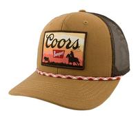 Coors Banquet Rodeo Sunset Woven Patch Canvas Rope Hat Multicolor, Multicolor, One Size, Multicolor, One Size