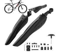 Cooryda Bike Mudguard Set,Bicycle Mudguards Portable Adjustable Bike Mudflap Front and Rear Mud Guard for MTB Mountain Road Bike Mountain Bike for 24/26/27.5 inch