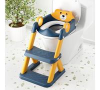COOSEYA Toilet Seat, Potty Training Seat for Toddler, Upgraded 2-in-1 Potty Toilet Training for Boys and Girls,Waterproof Cushioned Mat with Non-slip Step Stool