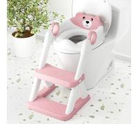 COOSEYA Toilet Seat, Potty Training Toilet Seat for Toddler, Upgrade Potty Training Toilet 2 in 1 Toilet Seat for Boys Girls,Waterproof Soft Mat Non-slip Step Stool