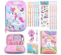 Coosilion Unicorn Pencil Case, Cute Pencil Case for Girls, 3D EVA Large Capacity Pink Pencil Pouch for Kids, Kawaii Stationery Set School Supplies Pencil Box for Kids 3+, Birthday Gifts for Girls