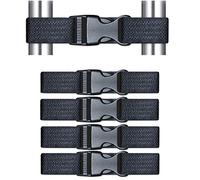 Coosin Baby Safety Locks,Handles Child Safety Locks Simple Installation Home Safety Strap Locks Fit Closed Handle Cabinets,Oven, Double Open The Door Refrigerator, Kitchen Door ect. (4 Pack, Black)
