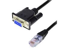 COOSO RJ45 to RS232, DB9 9-Pin Serial Port Female to RJ45 Female Cat5 Ethernet LAN Console 3.3Ft/1meter