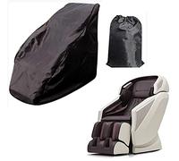 COOSOO Full Body Shiatsu Massage Chair Cover Waterproof Dustproof Protector Cover Universal Zero Gravity Single Recliner Chair Cover Folding with Zipper (160 x 100 x 140cm/63 x 39 x 55inch, Black)