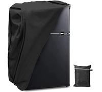 COOSOO Refrigerator Dust Cover Waterproof Wine Cabinet Refrigerator Cover 420D Oxford Fabric Mini Fridge Beverage Cooler Cover Dust-proof Soda Beer Wine Small Drink Single Door Mini Fridge Cover