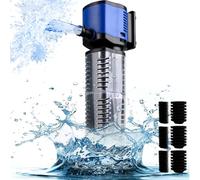 coospider-repta Fish Tank Filter for 15-40 Gallon Tank, 160 GPH Crystal Clear Powerful Internal Aquarium Filters Submersible Pump& Filter System for Fish Tank & Turtle Tank