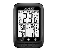 COOSPO Bike Computer GPS Wireless, ANT+ Cycling Computer with Bluetooth, Multifunctional ANT+ Bicycle Computer with 2.4 LCD Screen, Bike Speedometer with Auto Backlight IP67