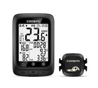 COOSPO Bike Computer GPS Wireless, ANT+ Cycling Computer with Bluetooth, Multifunctional ANT+ Bicycle Computer with 2.4 LCD Screen, Bike Speedometer with Auto Backlight IP67