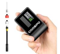 CooSpo Mini Electric Bike Pump, 120 PSI Portable Tire Inflator | Ultra-Compact Pocket, One-Touch Pressure Preset, Intelligent Auto-off, Reliable Emergency Tire Inflation For Outdoor Cycling