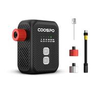 CooSpo Mini Electric Bike Pump, Max 120 PSI, Multiple Presets Available, Auto Shut-Off Air Pump with Presta/Schrader Valves for All Bicycles, Ball, Car Accessories