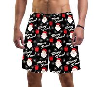 coosun Men's Santa Reindeer Christmas Tree Swim Trunks Quick Dry Beach Shorts Surfing Board Shorts Swimming Shorts XL
