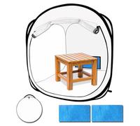 CooTentler Pop Up Paint Booth 76x76x76cm Portable Airbrush Spray Tent with Mesh Door and Mesh Window for Models, Furniture, Auto Parts and Other Items Painting Works