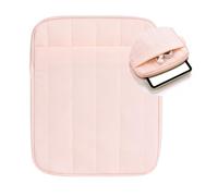 COOTHINE Puffy Sleeve Pouch for 6.8-7 Inch Kindle/eReader/eBook/mini iPad Travel Case with Exterior Pocket Bag (Puffy Pink)