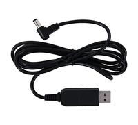 Cootime Professional Step Up Cable Power Supply Cable for Roland Aerophone AE-10/20/30, USB 2.0 A Type Male Input 5V to DC 5.5x2.1mm Male Output 6V (Fixed Output 6V, 4.92FT/1.5M/Black)