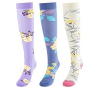 CooTooLa 3 Pair Compression Socks Knee High Socks Support Sock for Women & Men Flight stockings for Athletic Running Cycling Travel