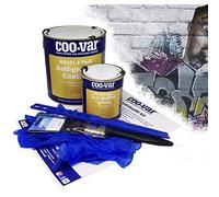Coovar Anti-Graffiti WB101 Water Based 18m² Paint Kit (Inc of gloves, paddle, paint brush & instructions)