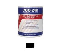 Coovar Anti Slip Acrylic Floor Paint - Black - 2.5 Litre