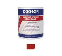 Coovar Anti Slip Acrylic Floor Paint - Red - 5 Litre