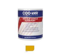 Coovar Anti Slip Acrylic Floor Paint - Yellow - 5 Litre