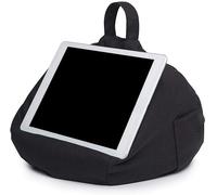 COOVS Tablet Stand for IPad-Bean Bag Cushion Holder Works With any Device, Adjustable Handsfree Soft Pillow Lap Stand, Portable Bean Bag Car Home Tablet Cushion (Black)