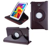 COOVY® 2.0 Case for Samsung Galaxy Tab 3 7.0 GT-P3200 GT-P3210 SM-T210 SM-T211 360° Rotation Smart Cover Case Stand | Brown