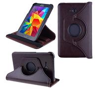 COOVY® 2.0 Case for Samsung Galaxy Tab 3 Lite 7.0 SM-T110 SM-T111 360° Rotation Smart Cover Case Stand | Brown