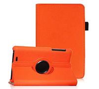 COOVY® Cover for Google ASUS Google Nexus 7 (1. Generation Model 2012) ROTATING 360° DEGREE SMART CASE STAND HOUSING PROTECTION Sleep/Wake up | orange