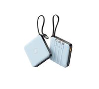Coowisty Power Bank, 22.5W 20000mAh Powerbank with 4 Built in Cables-Blue