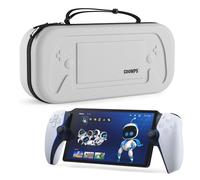 COOWPS Carrying Case for PlayStation Portal Remote Player, Portable Protective Bag with Premium PU Leather, Mesh Pocket, Shockproof, Water-resistant, Suitable for Travel and Home Storage, Grey