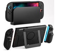COOWPS P2 Dockable Split Protective Case for Nintendo Switch 2, with Comfort Non-Slip Ergonomic Grip, Magnetic Ring Design & Stable Kickstand, Hard Shell Military-Grade Protection Switch 2 Grip Cover